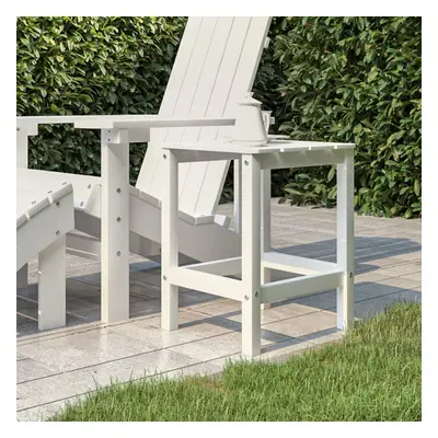 Fehér hdpe kerti adirondack asztal 38 x 38 x 46 cm