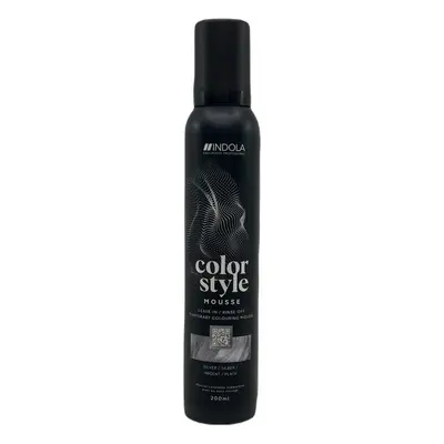 Indola Color Style Mousse 200 ml félig tartós hajfesték Silver