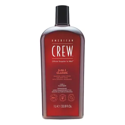 American Crew 3-in-1 Classic Shampoo, Conditioner and Body Wash 1000 ml