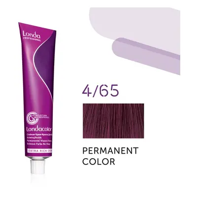 Londa Professional Permanent Color Extra Rich Creme 60 ml gazdag krémes hajfesték 4/65 Medium Br