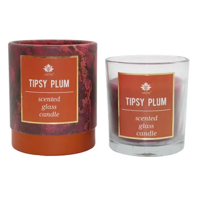 Arôme Glass Scented Candle Tipsy Plum 120 g