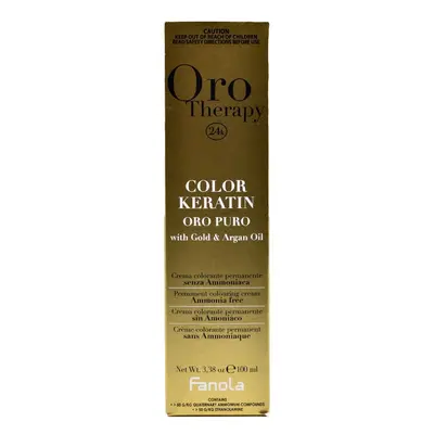 Fanola Oro Therapy 24K Color Keratin 100 ml tartós hajfesték 8.3 Light Blonde Golden