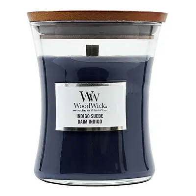 WoodWick Medium Hourglass Candle Indigo Suede 275 g