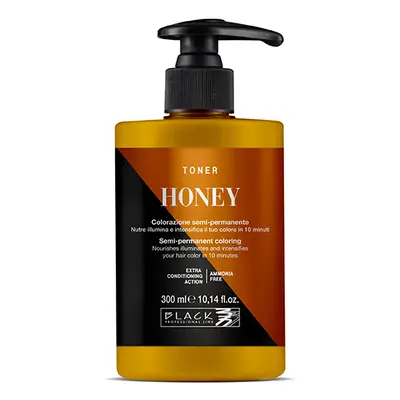 Black Professional Line Toner Semi-permanent Hair Colour 300 ml félig tartós hajfesték Honey