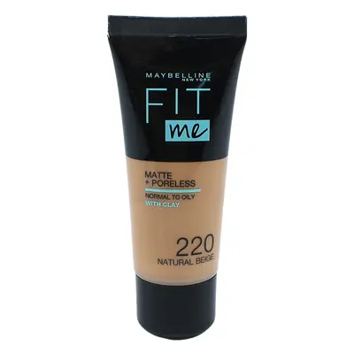 MBL FIT ME MAKE-UP MATTE+PORELESS 30 ML / 220 NATURAL BEIGE make-up 220 natural beige