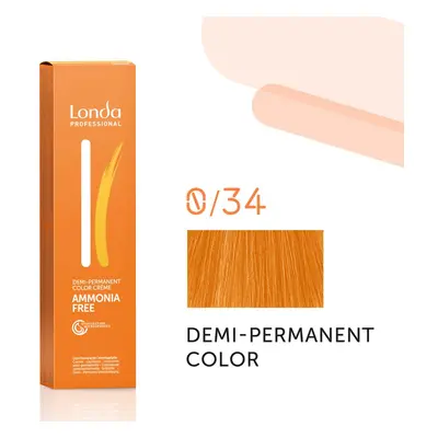 Londa Professional Demi Permanent Color Creme 60 ml gazdag krémes hajfesték 0/34 Gold Copper Mix