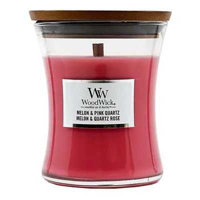 WoodWick Medium Hourglass Candle Melon & Pink Quartz 275 g