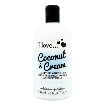 I Love Coconut & Cream Bubble Bath & Shower Creme 500 ml