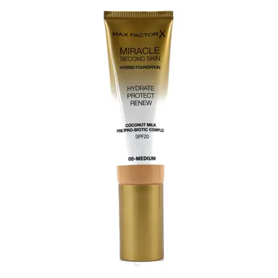 Max Factor Miracle Second Skin Hydrate Protect Renew Foundation 30 ml make-up 05 MEDIUM