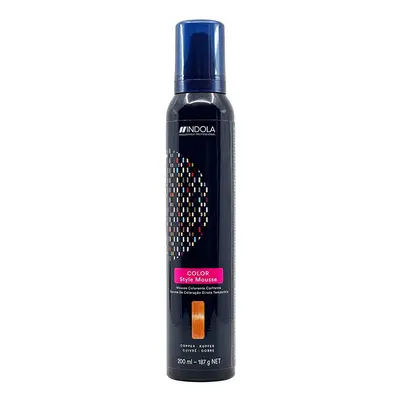 Indola Color Style Mousse 200 ml félig tartós hajfesték Copper