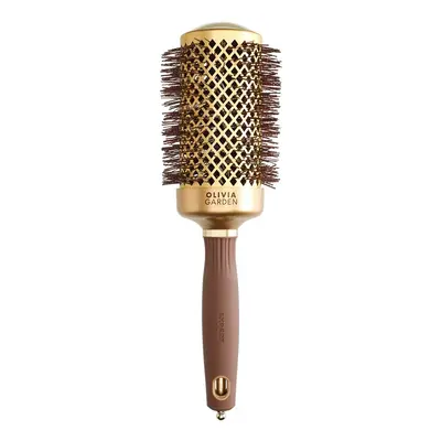 Olivia Garden Expert Blowout Shine Round Brush Gold & Brown 55 mm