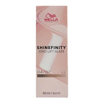 Wella Professionals Shinefinity Zero Lift Glaze 60 ml demi-permanent szín 04/07 Medium Brown Nat