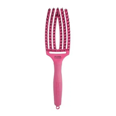 Olivia Garden Fingerbrush Care Iconic Combo Medium Hot Pink