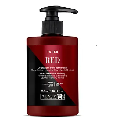 Black Professional Line Toner Semi-permanent Hair Colour 300 ml félig tartós hajfesték Red