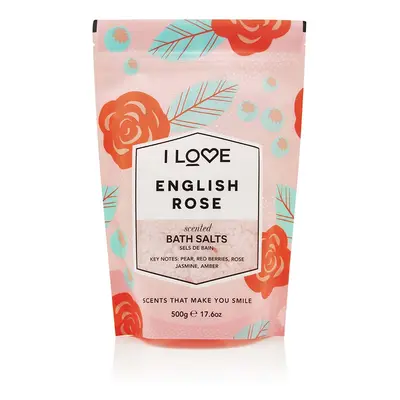 I Love English Rose Bath Salts 500 g