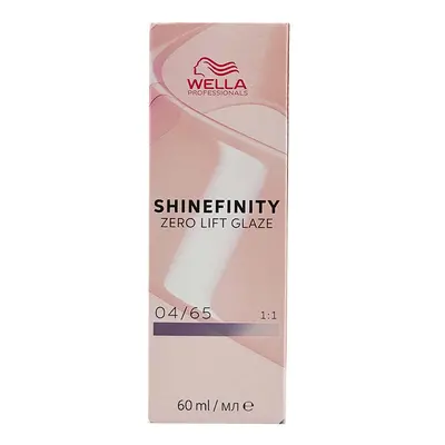 Wella Professionals Shinefinity Zero Lift Glaze 60 ml demi-permanent szín 04/65 Medium Brown Vio