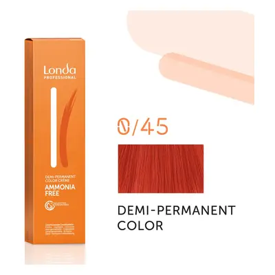 Londa Professional Demi Permanent Color 60 ml gazdag krémes hajfesték 0/45 Copper Red Mix