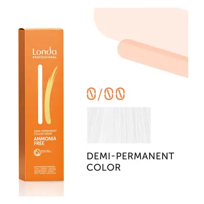 Londa Professional Demi Permanent Color Creme 60 ml gazdag krémes hajfesték 0/00 Clear