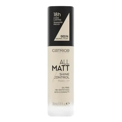 Catrice All Matt Shine Control Make Up 18h 30 ml make-up 002 N - Neutral Ivory