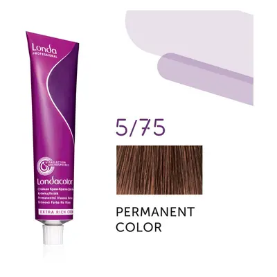 Londa Professional Permanent Color Extra Rich Creme 60 ml gazdag krémes hajfesték 5/75 Light Bru