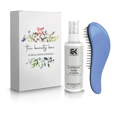 Brazil Keratin The Beauty Box - Coffeine + Dtangler Blue