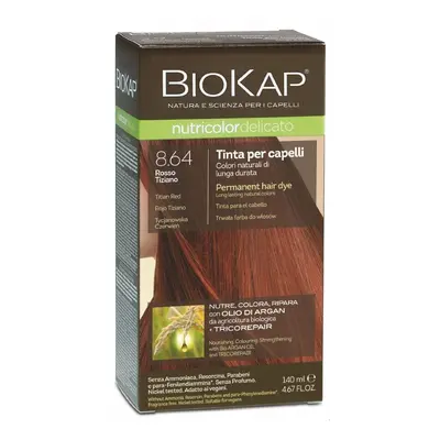 BioKap Nutricolor Delicato Permanent Hair Color 140 ml ammónia mentes festék 8.64 Titian Red