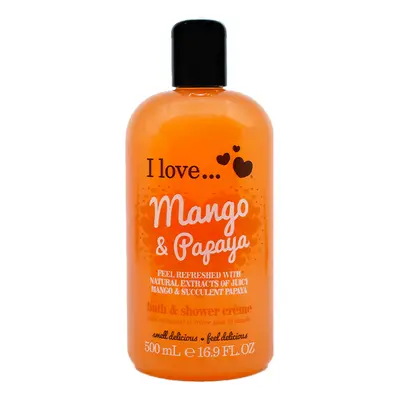 I Love Mango & Papaya Bath & Shower Creme 500 ml