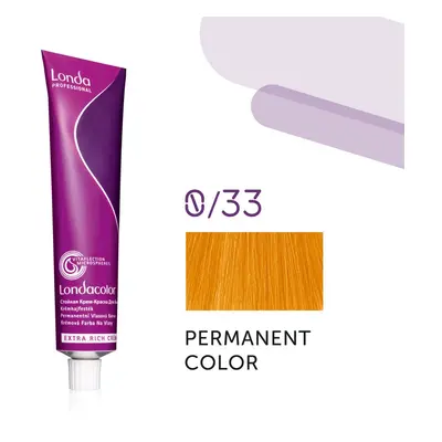 Londa Professional Permanent Color Extra Rich Creme 60 ml gazdag krémes hajfesték 0/33 Intense G