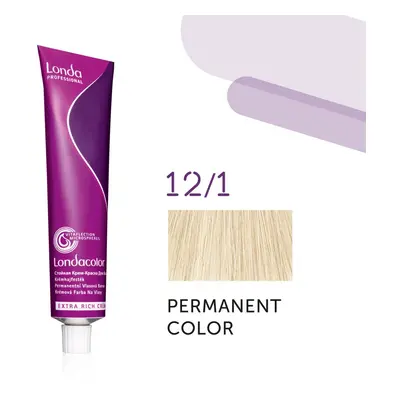 Londa Professional Permanent Color Cream 60 ml gazdag krémes hajfesték 12/1 Special Blond Ash