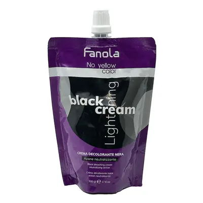 Fanola No Yellow Color Black Cream Lightening 500 g