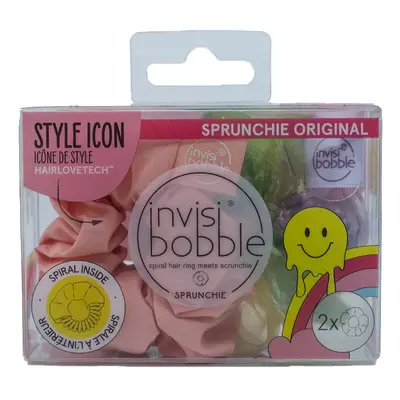 Invisibobble Sprunchie Duo Retro Dreamin Hue-Man Love