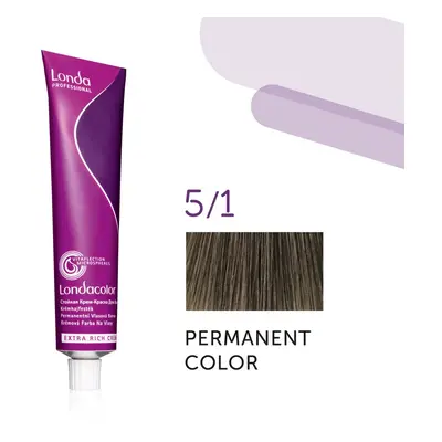 Londa Professional Permanent Color Extra Rich Creme 60 ml gazdag krémes hajfesték 5/1 Light Brun