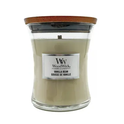 WoodWick Medium Hourglass Candle Vanilla Bean 275 g