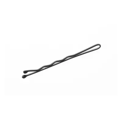 Waved balled black hair grip - 60 mm 100 ks