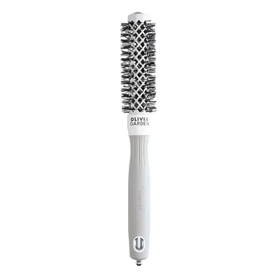 Olivia Garden Expert Blowout Shine Round Brush White & Grey 20 mm