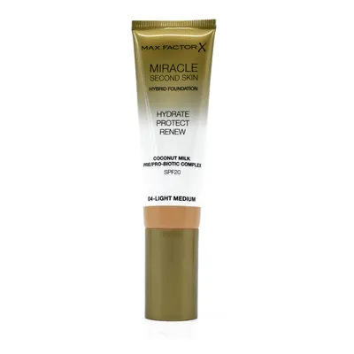 Max Factor Miracle Second Skin Hydrate Protect Renew Foundation 30 ml make-up 04 LIGHT