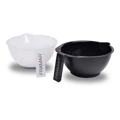 Framar Coloring Bowls Black and Clear 2-Pack CB-2PK