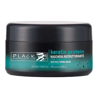 Black Professional Line Keratin Protein Restructuring Mask 250 ml