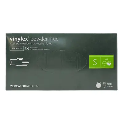 Mercator Vinylex Powder-Free Examination & Protective Gloves (smooth) 100 ks kesztyű S