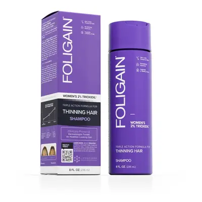 Foligain Triple Action Shampoo For Thinning Hair For Women With 2% Trioxidil 236 ml