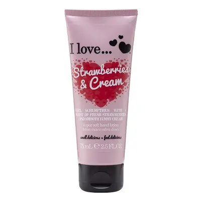 I Love Strawberries & Cream Super Soft Hand Lotion 75 ml