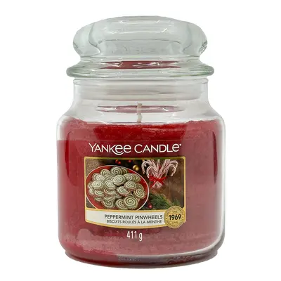 Yankee Candle Peppermint Pinwheels Medium Jar 411 g