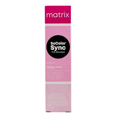 Matrix SoColor Sync Pre-Bonded Alkaline Toner Full-Bodied 90 ml demi-permanent szín 4RV+ Medium 