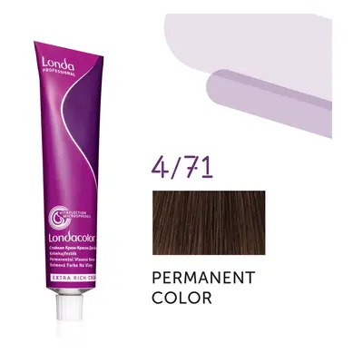 Londa Professional Permanent Color Extra Rich Creme 60 ml gazdag krémes hajfesték 4/71 Medium Br