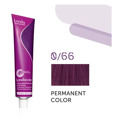 Londa Professional Permanent Color Extra Rich Creme 60 ml gazdag krémes hajfesték 0/66 Intense V