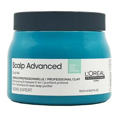 L'Oréal Professionnel Serie Expert Scalp Advanced Anti-Oiliness 2-IN-1 Purifier Clay 500 ml