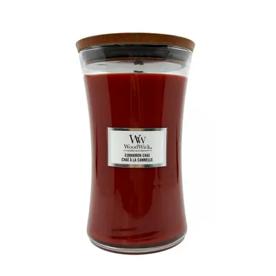 WoodWick Large Hourglass Candle Cinnamon Chai 610 g