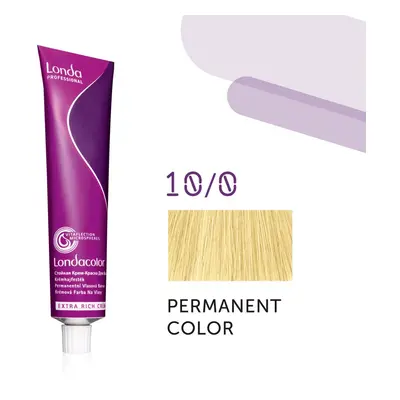 Londa Professional Permanent Color Extra Rich Creme 60 ml gazdag krémes hajfesték 10/0 Lightest 