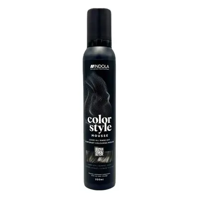 Indola Color Style Mousse 200 ml félig tartós hajfesték Dark Ash