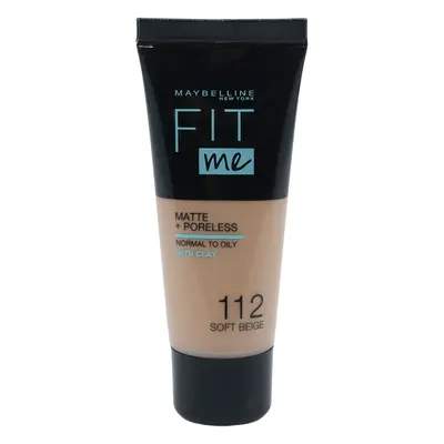 MBL FIT ME MAKE-UP MATTE+PORELESS 30 ML / 112 SOFT BEIGE make-up 112 soft beige